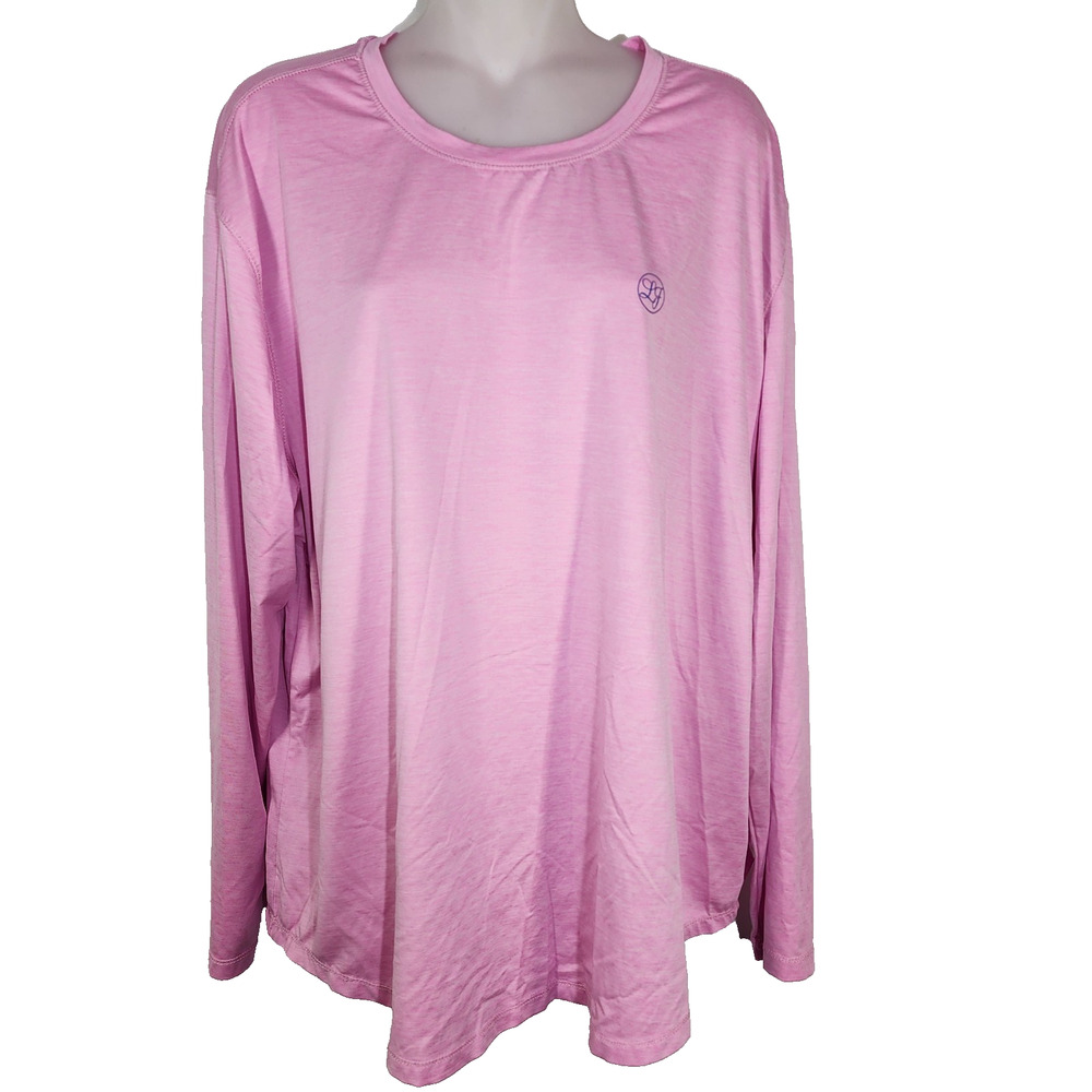 Lauren James T Shirt Women's Size XXL Pink Long Sleeve Swordfish Graphic Fishing